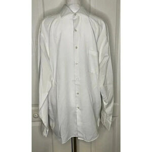 Van Heusen‎ Flex Collar White Classic Fit Long Sleeve Shirt Size 16 1/2" 34/35